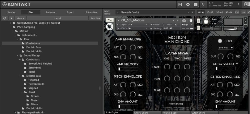 Motion by Paris Sampling 1