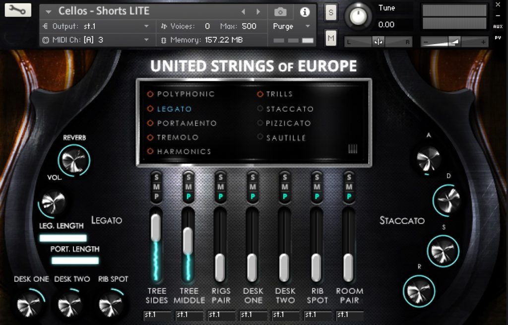 United Strings of Europe Cellos Shorts LITE