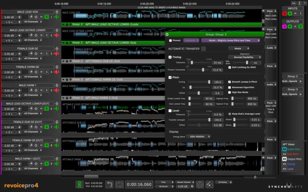 Revoice Pro 4.1 Multitrack APT Control