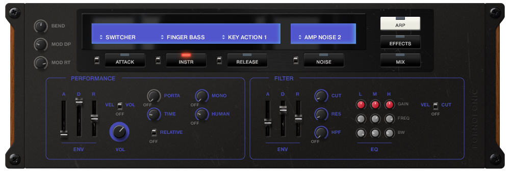 RootBass 03 Bass controls