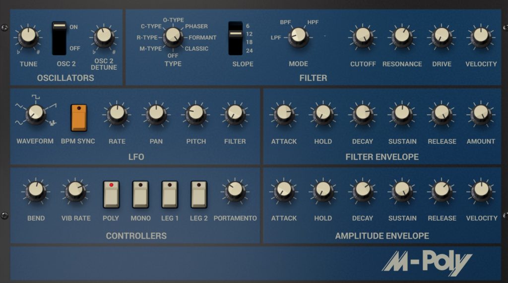 Syntronik Deluxe M Poly Interface