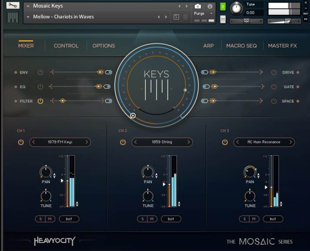 Mosaic Keys Mixer