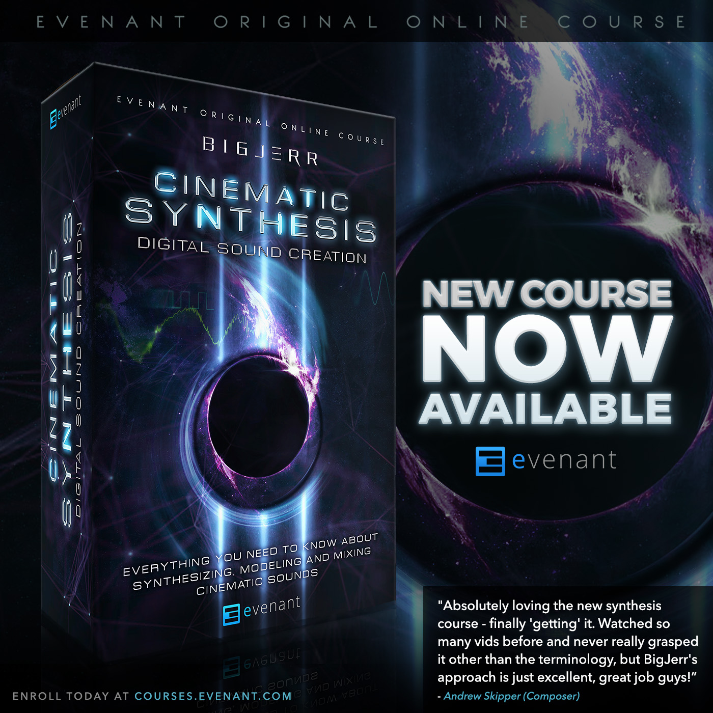 New Course Launch Cinematic Synthesis Digital Sound Creation