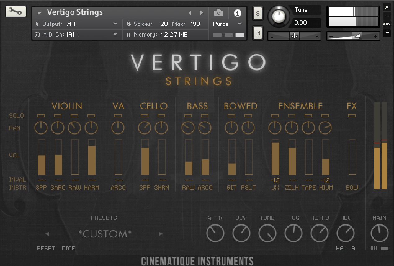 Vertigo Strings by Cinematique Instruments 1