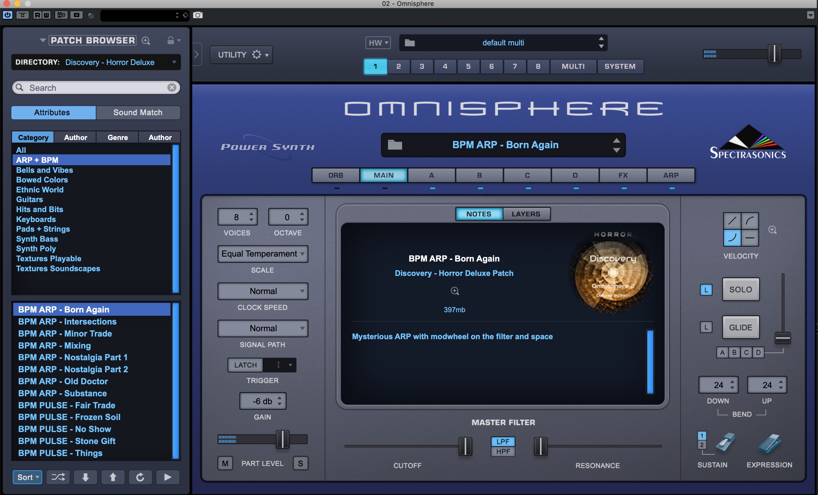 DISCOVERY – HORROR Deluxe – OMNISPHERE 2 Patch