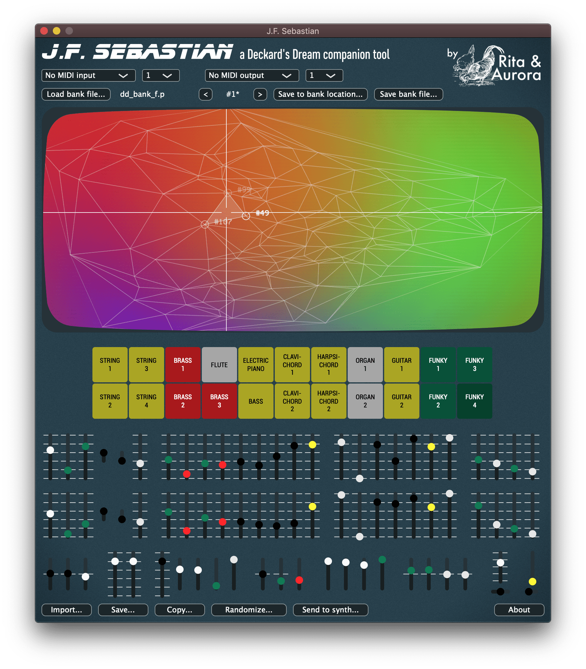 J.F. Sebastian a Deckards Dream Synthesizer Companion Tool