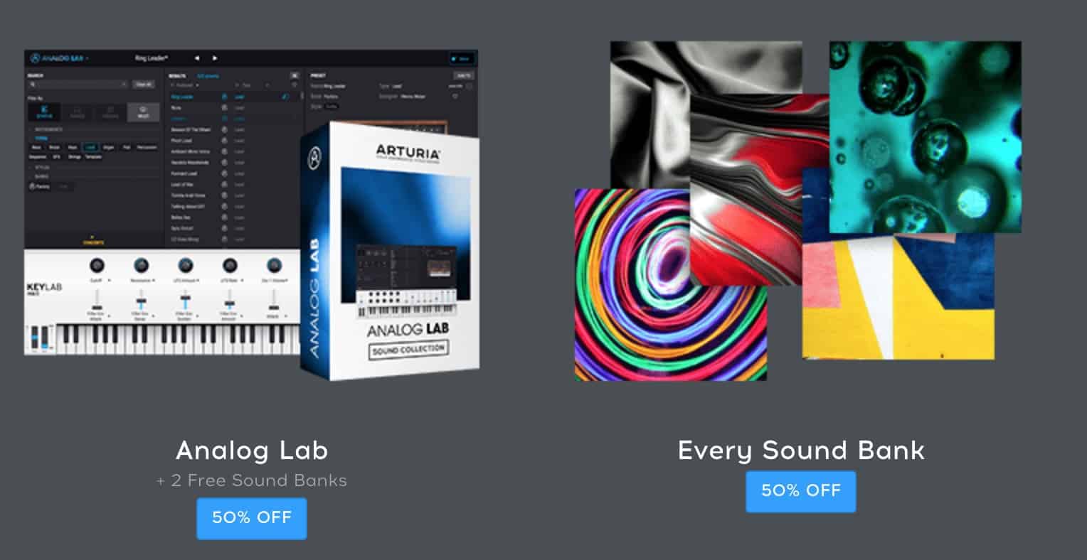 Arturia Announce Analog Lab and Sound Store Half Price Promo