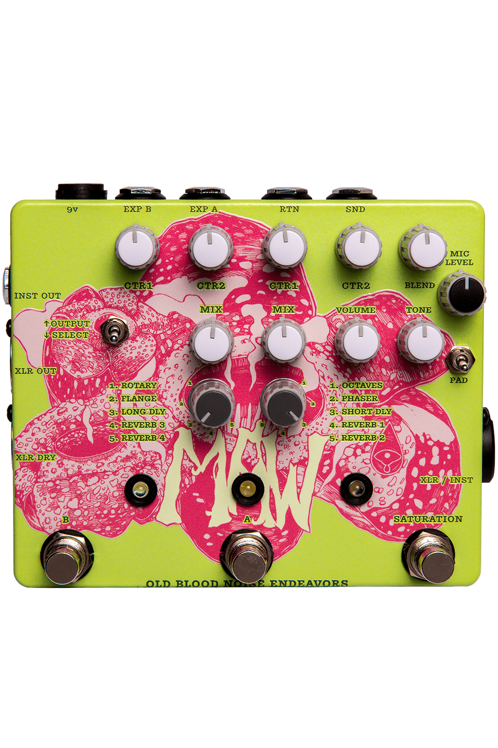 Old Blood Noise Endeavors MAW XLR PEDALFront