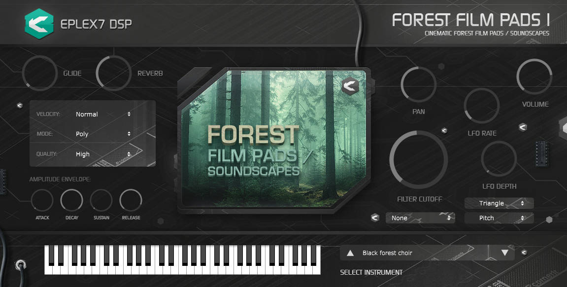 Eplex7 DSP Forest film pads 1 – cinematic soundscapes plug-in instrument