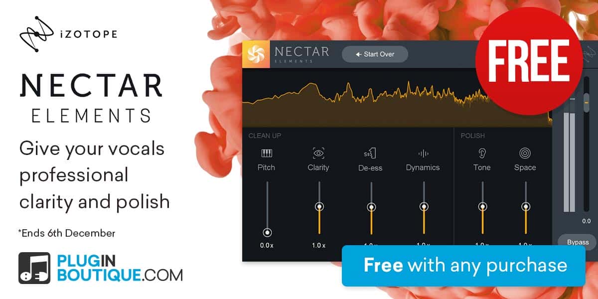 iZotope Nectar Elements Free With Any Purchase At Plugin Boutique