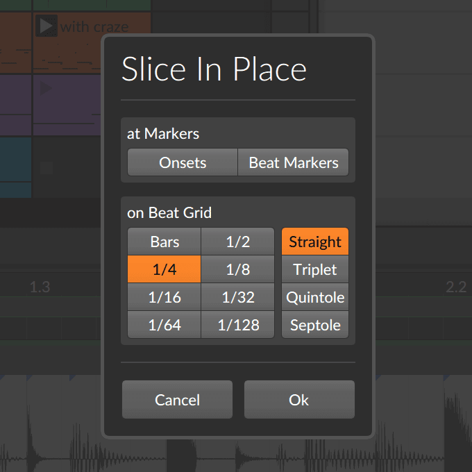 Bitwig Bitwig Studio 3 1 Slice in Place 3C