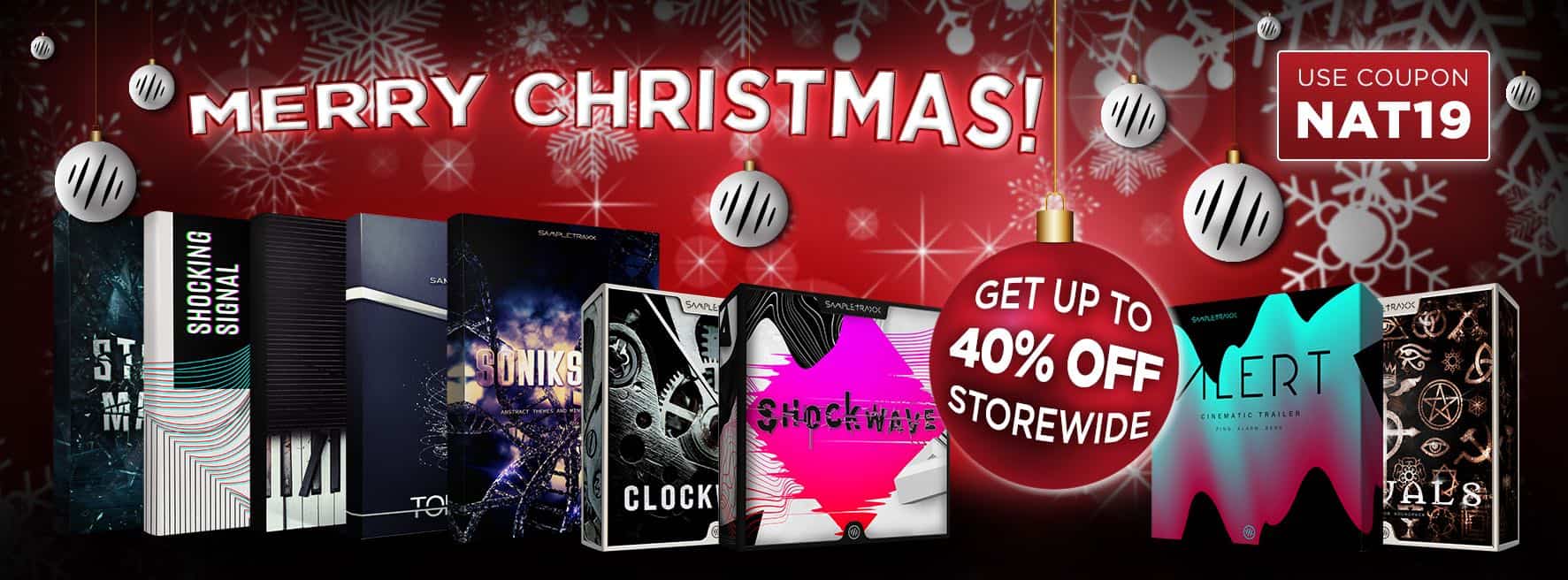 SampleTraxx Sale up to 40 off merrychristmas