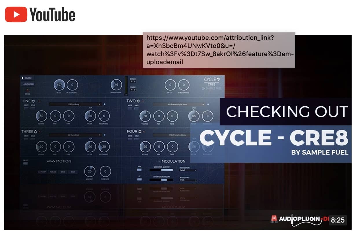 Overview Cycle CRE8 by Sample Fuel