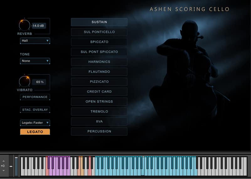Ashen Scoring Cello for Kontakt Player1