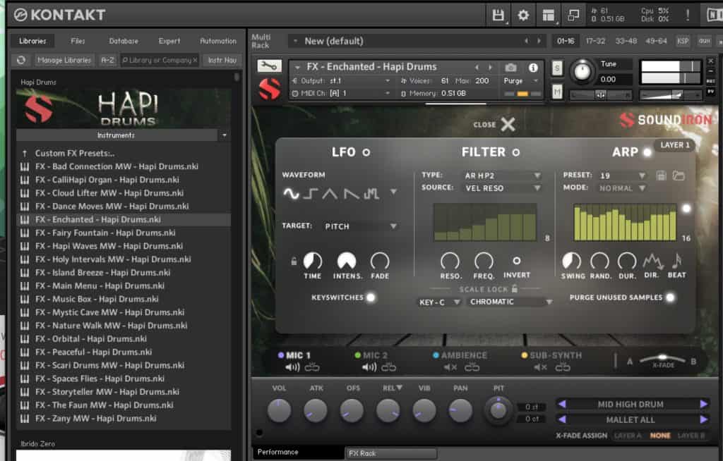 Soundiron Hapi Drums UI