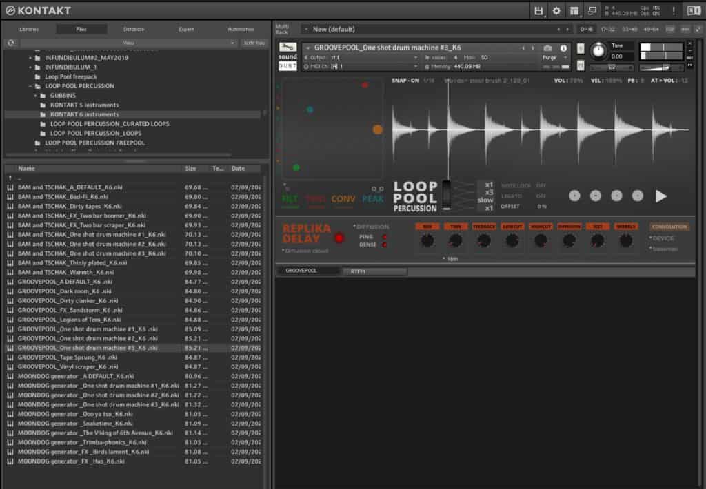 Sound Dusts New LOOP POOL PERCUSSION UI 1