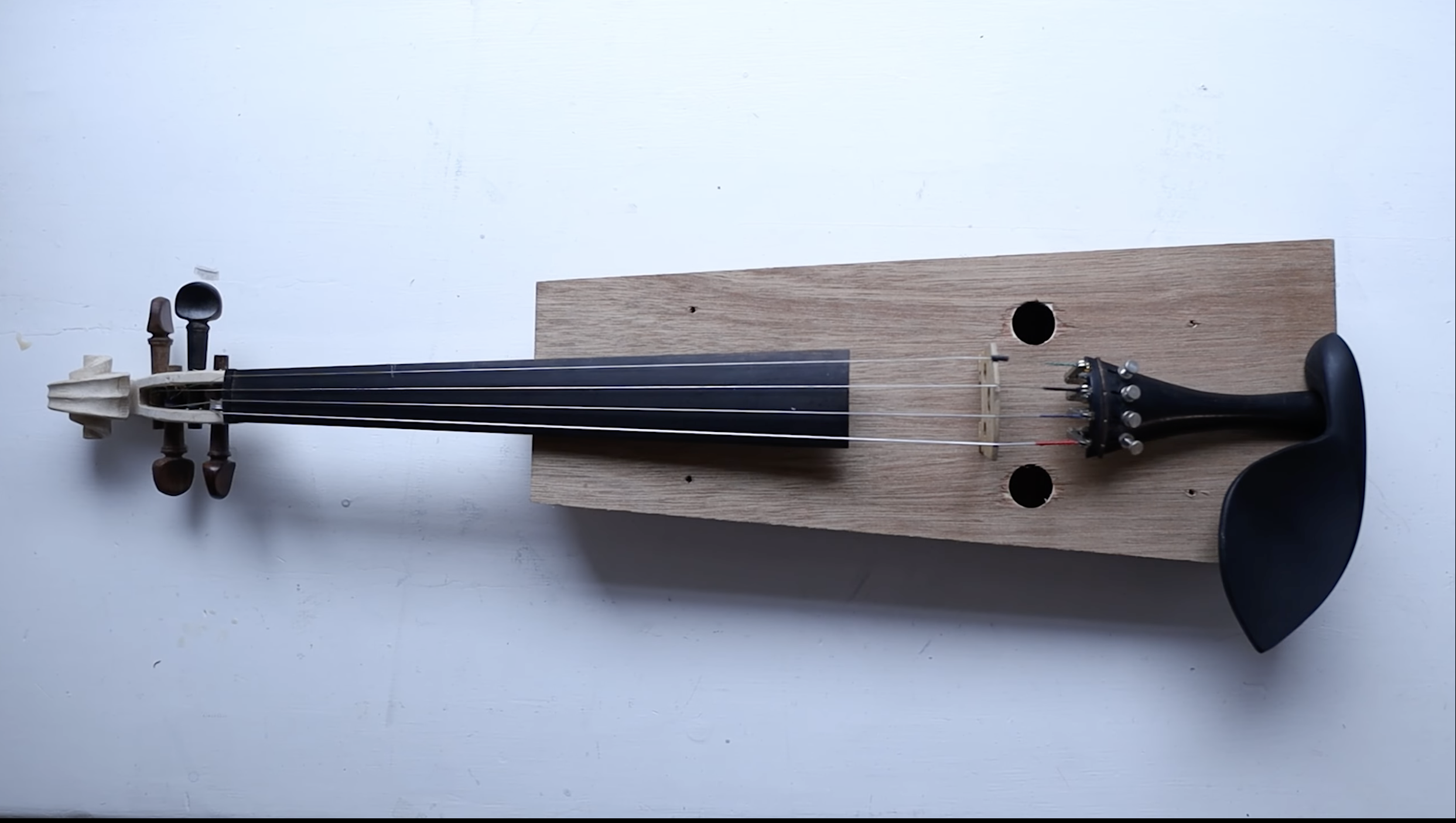 Built a Violin with a Reverb Tank Inside of it