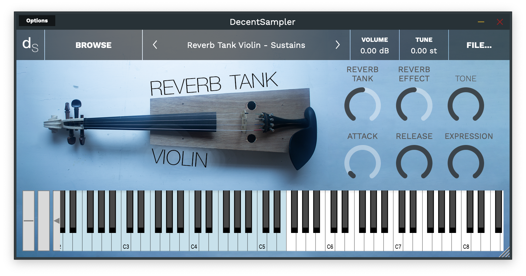 "Reverb Tank Violin" Sample Library