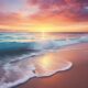 thorstenmeyer Create an image depicting a serene beach at sunse e845ea18 2b77 49ce a9f8 1a5f80e0b592 IP394866 2