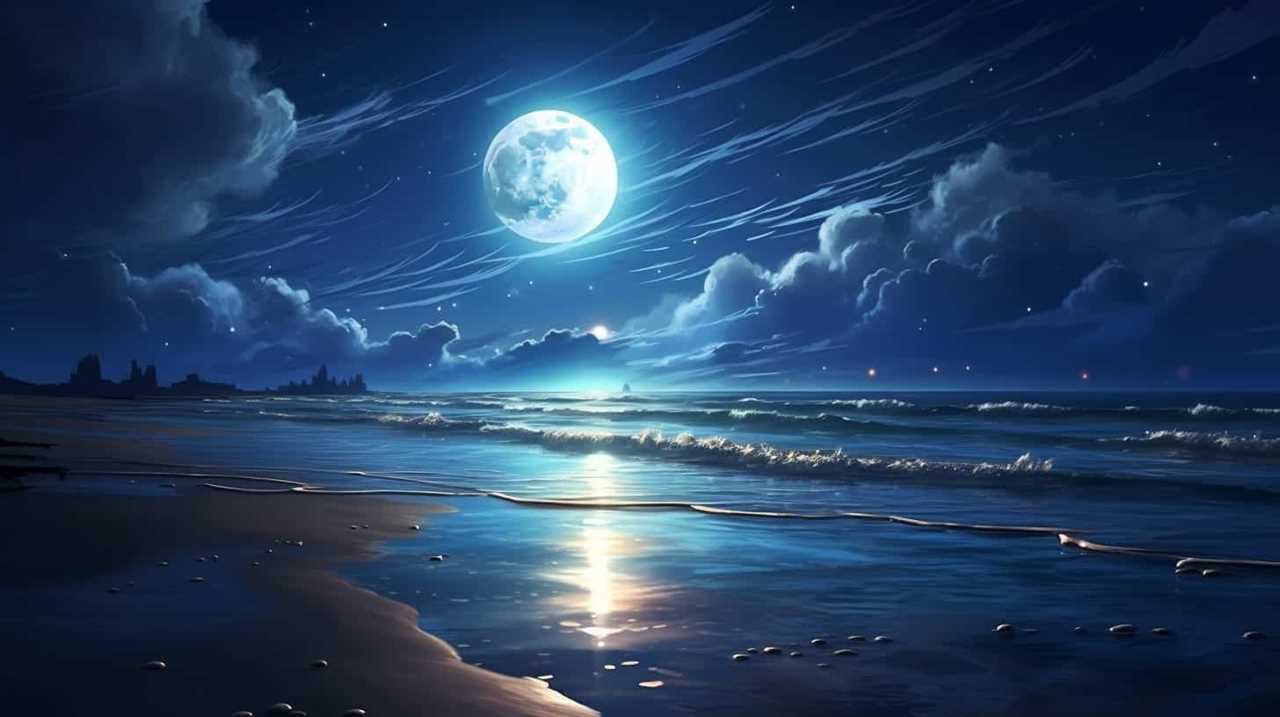 thorstenmeyer Create an image of a moonlit beach at night where 636c8ec2 24a4 4122 9f4a a289bb7b8e06 IP394876 1