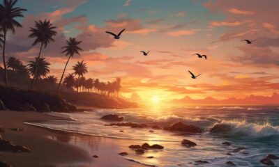 thorstenmeyer Create an image of a serene beach scene at sunset f0d49ddc 13e5 46b0 ac35 485d4b3f49ce IP394981 2