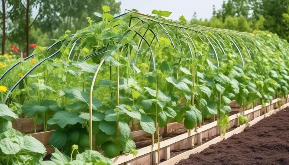 choosing a cucumber trellis