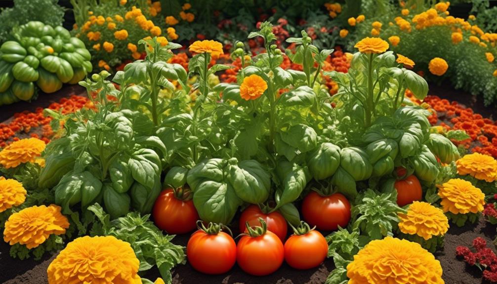 choosing companion plants for tomatoes