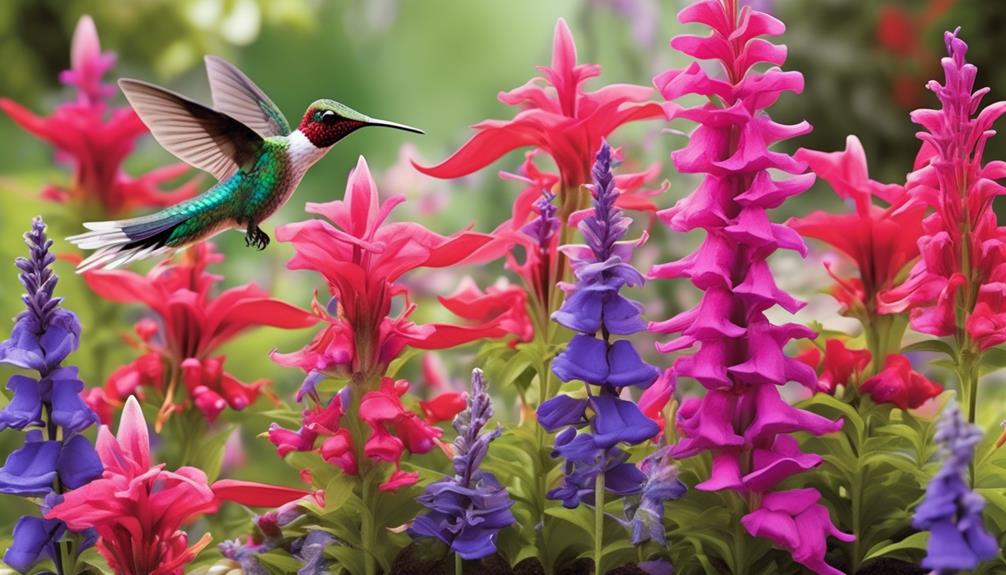 choosing hummingbird friendly flowers