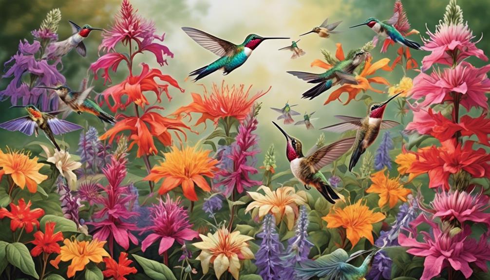 choosing hummingbird friendly flowers