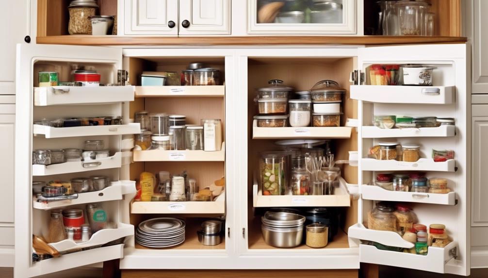 choosing kitchen cabinet organization