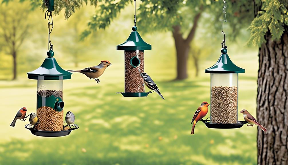 choosing squirrel proof bird feeders