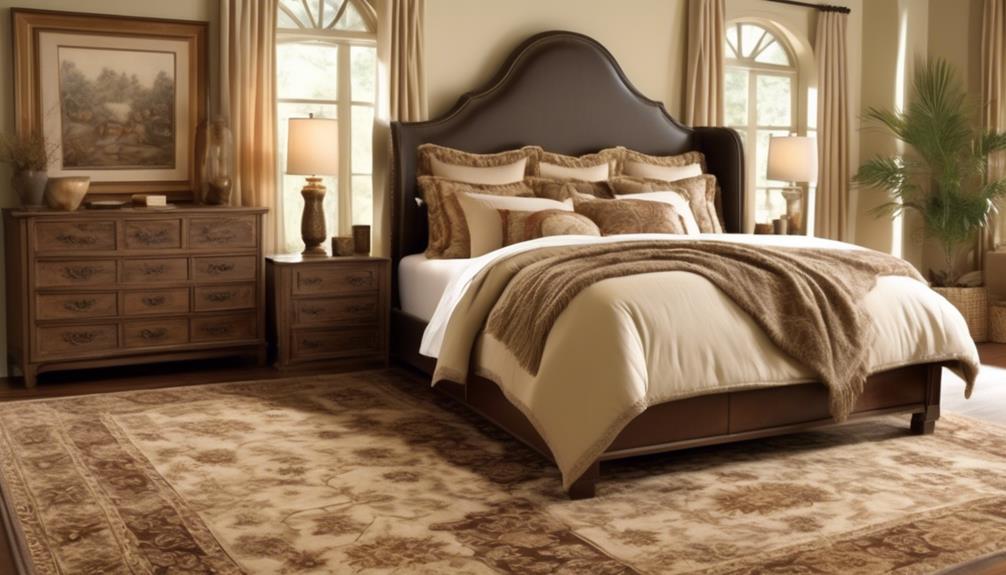 choosing the perfect rug size for king beds