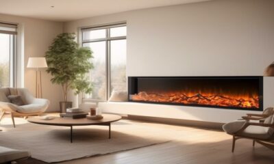 cozy ambiance with electric fireplaces