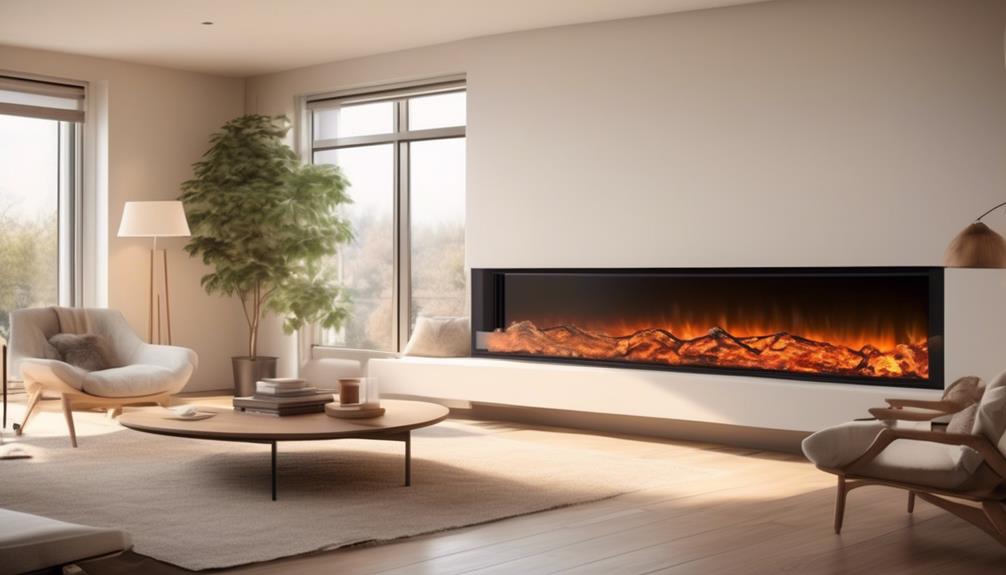 cozy ambiance with electric fireplaces