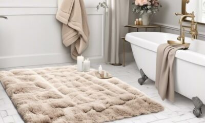 cozy and stylish bathroom mats