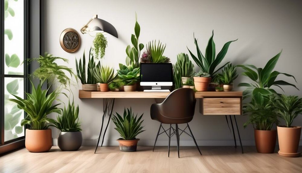 desk friendly plants for productivity