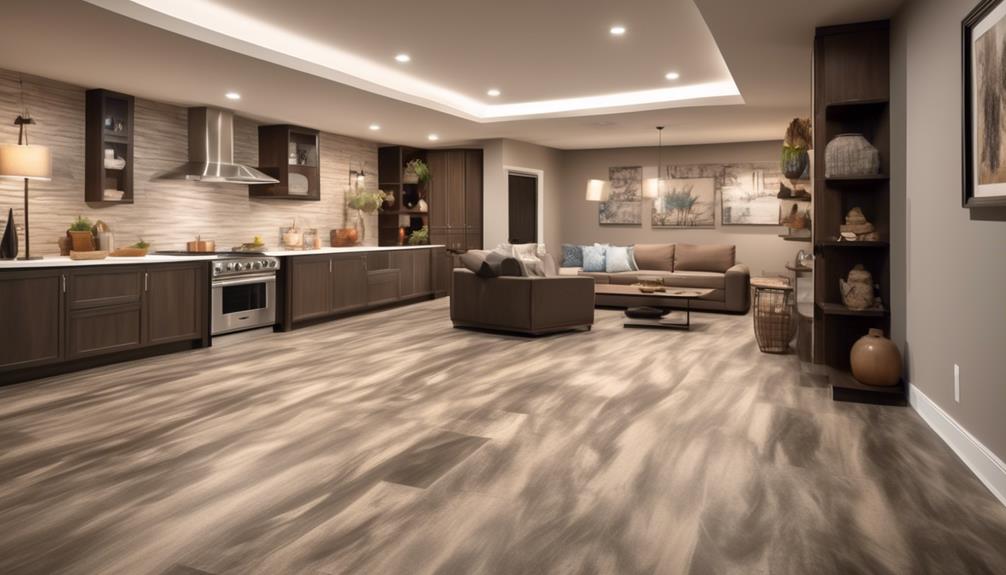 durable and stylish basement flooring options