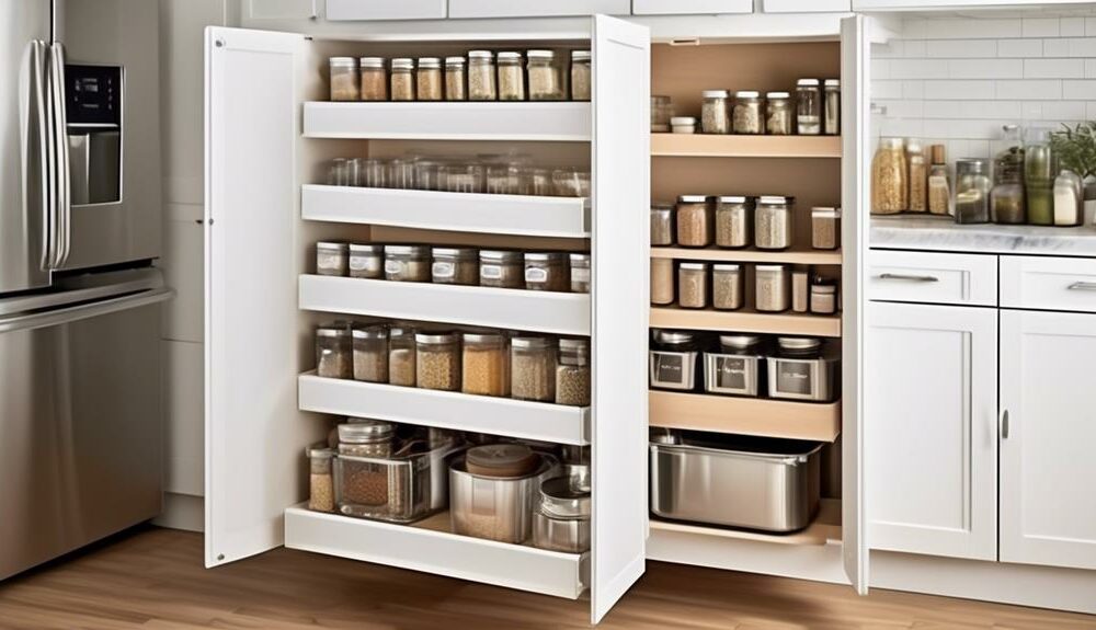 efficient organization for kitchen cabinets