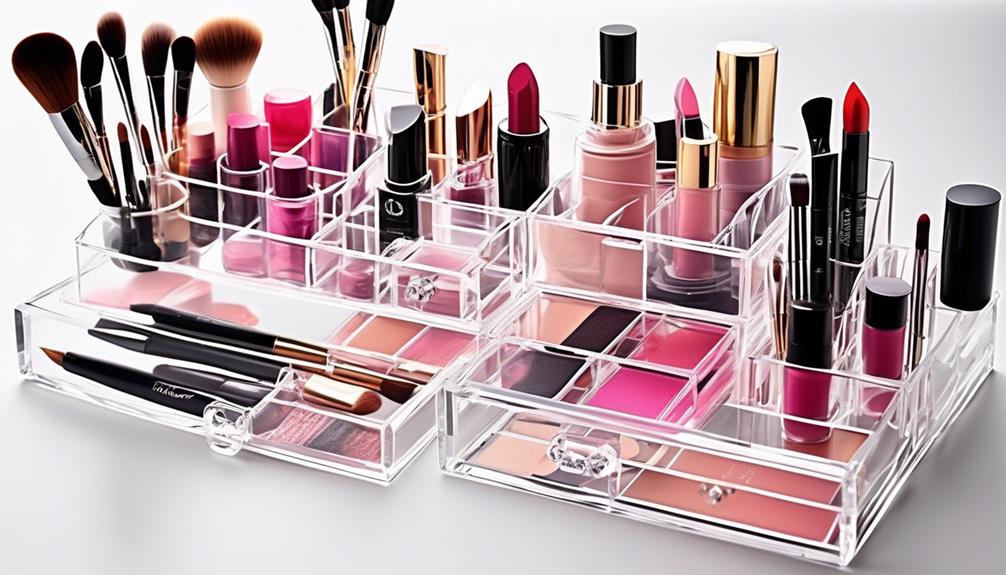 efficiently arranging your cosmetics