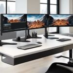 enhance workspace setup with dual monitor mounts