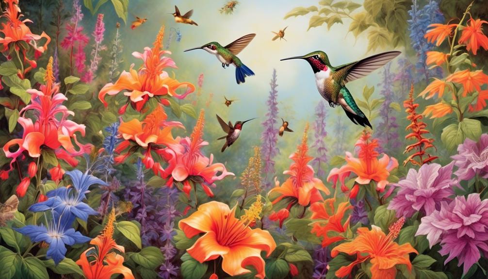 flowers to attract hummingbirds