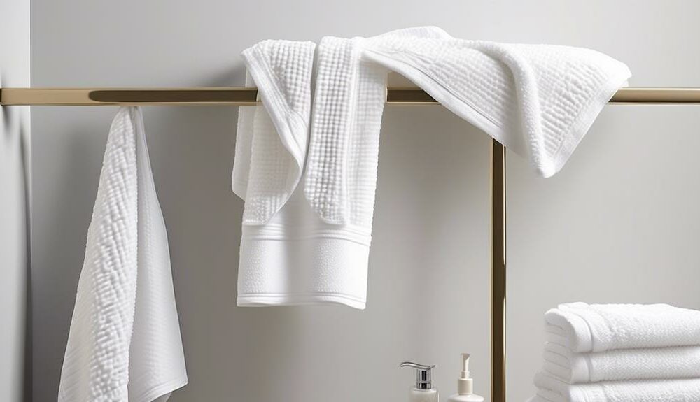 luxurious absorbent waffle bath towels