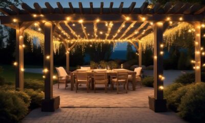 magical outdoor string light ambiance