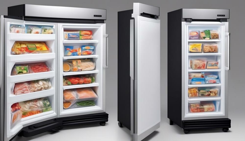 maximize storage space with small freezers