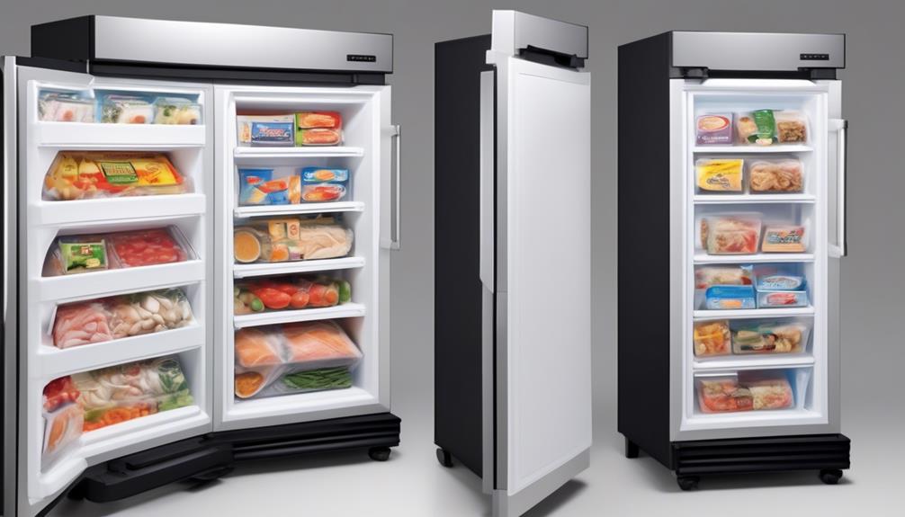 maximize storage space with small freezers