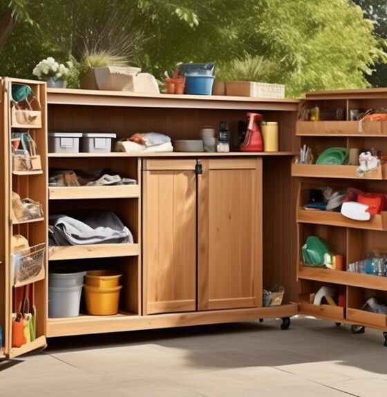 outdoor storage for organization