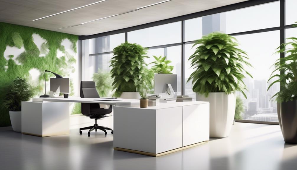 productivity boosting office desk plants