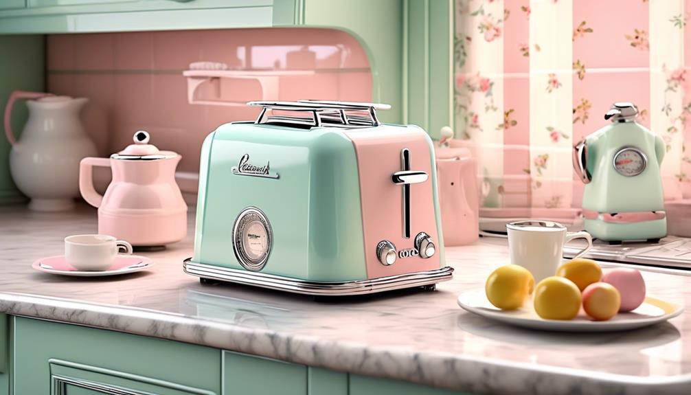 retro charm with vintage toasters
