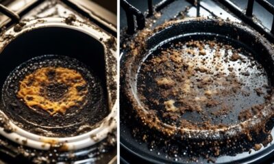 sparkling kitchen stove drip pans
