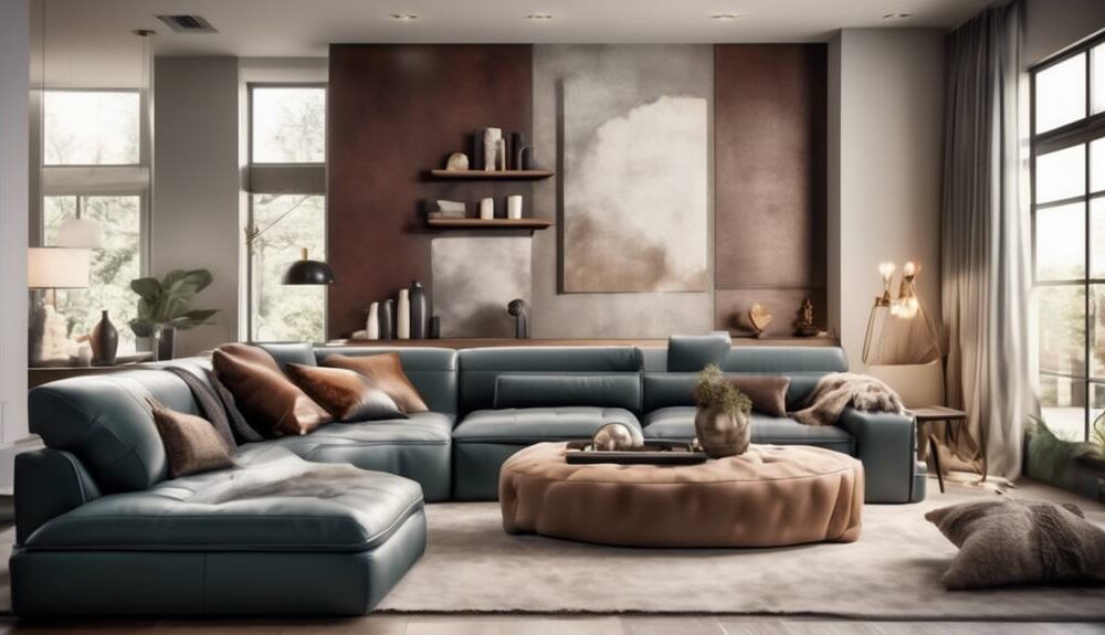stylish and cozy couches